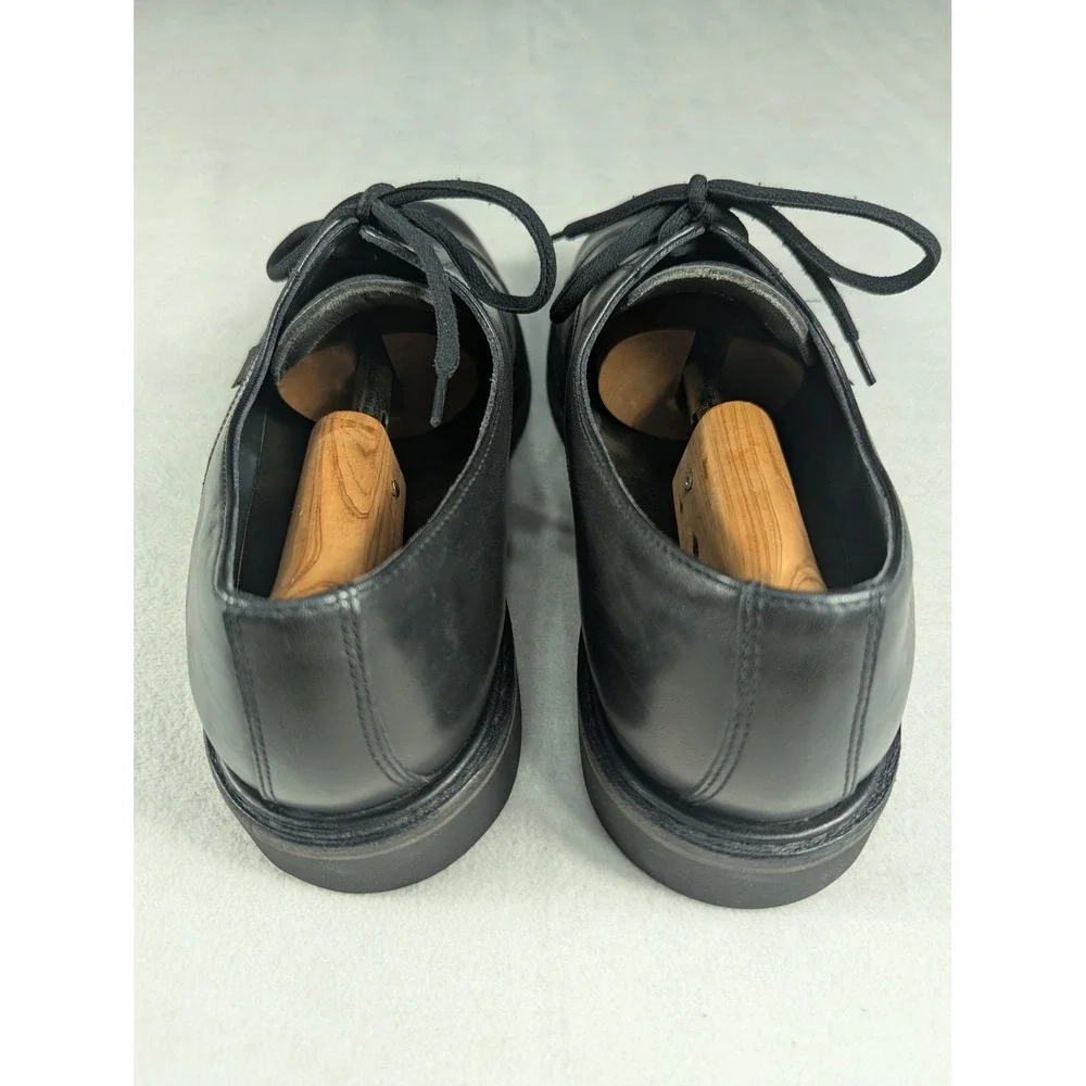 Mephisto Melchior Mens Black Leather Goodyear Welt Cap Toe Derby Shoes US 11.5